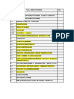 Tabla de Contenido Unad