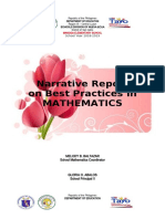 Narrative Report in Math