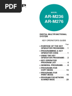 AR-M236 AR-M276: Key Operator'S Guide