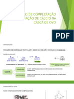 Determinação de Cálcio na Casca de Ovo por Titulação com EDTA