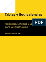 Manual de Tablas y Equivalencias - ACINDAR