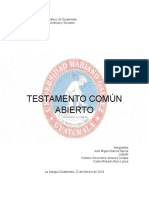 Testamento Comun Abierto