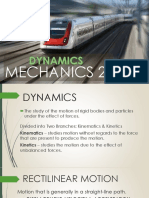 Mechanics 2 Dynamics and Kinematics