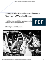 Bloomberg - GM Recalls