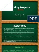 Y6 Term 2 Editing Program Answers