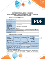 Guia de Actividades y Rubrica de Evaluacion-Fase 2-Presentar Información Básica de La Empresa