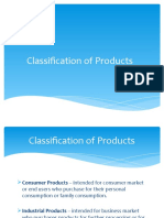 Classification of Products