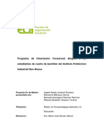 PFM Programa de Orientacion Vocacional PDF