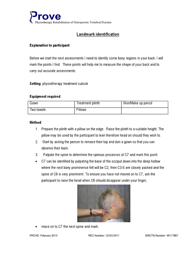 Identifying Lumbar Vertebrae Landmarks | PDF