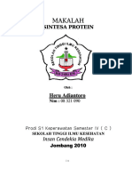 Makalah Sintesa Protein PDF