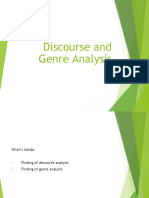 Meeting 6 - Analysis Discourse and Genre