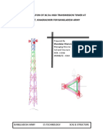 Design Calculation of 36.5m Transmission Tower PDF