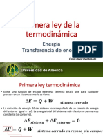 Transferencia de Energía y Primera Ley.