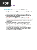 PHP UNIT 01-Notes PDF