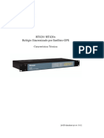 RT420/RT420+ Relógio Sincronizado por Satélites GPS Especificações Técnicas