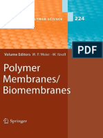(Advances in Polymer Science 224) Han Zhang, James R. Joubert, S. Scott Saavedra (auth.), Wolfgang Peter Meier, Wolfgang Knoll (eds.) - Polymer Membranes_Biomembranes-Springer-Verlag Berlin Heidelberg