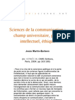 Sciences de la communication