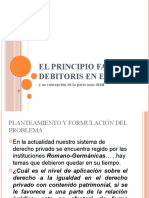 El principio favor debitoris en el Perú