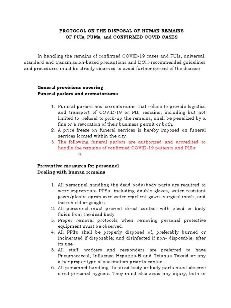 Disposal of Human Remains | PDF | Cremation | Death Certificate
