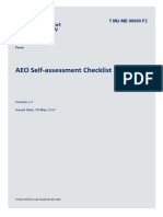 T-Mu-Md-00009-F2-V2.0 - AEO Self-Assessment Checklist