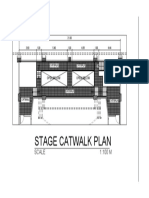 Stage Catwalk Plan: Scale 1:100 M