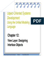 OOSD View Layer Designing Interface Objects