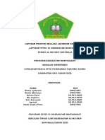 Laporan Praktik Belajar Lapangan Satu Tanjung Agung 2020