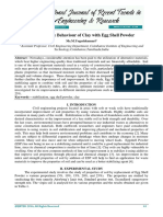 A Study On The Behaviour of Clay With Egg Shell Powder PDF