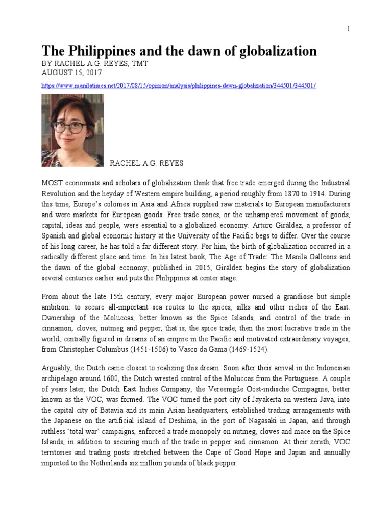 Globalization's Roots in the Philippines | PDF | Trade