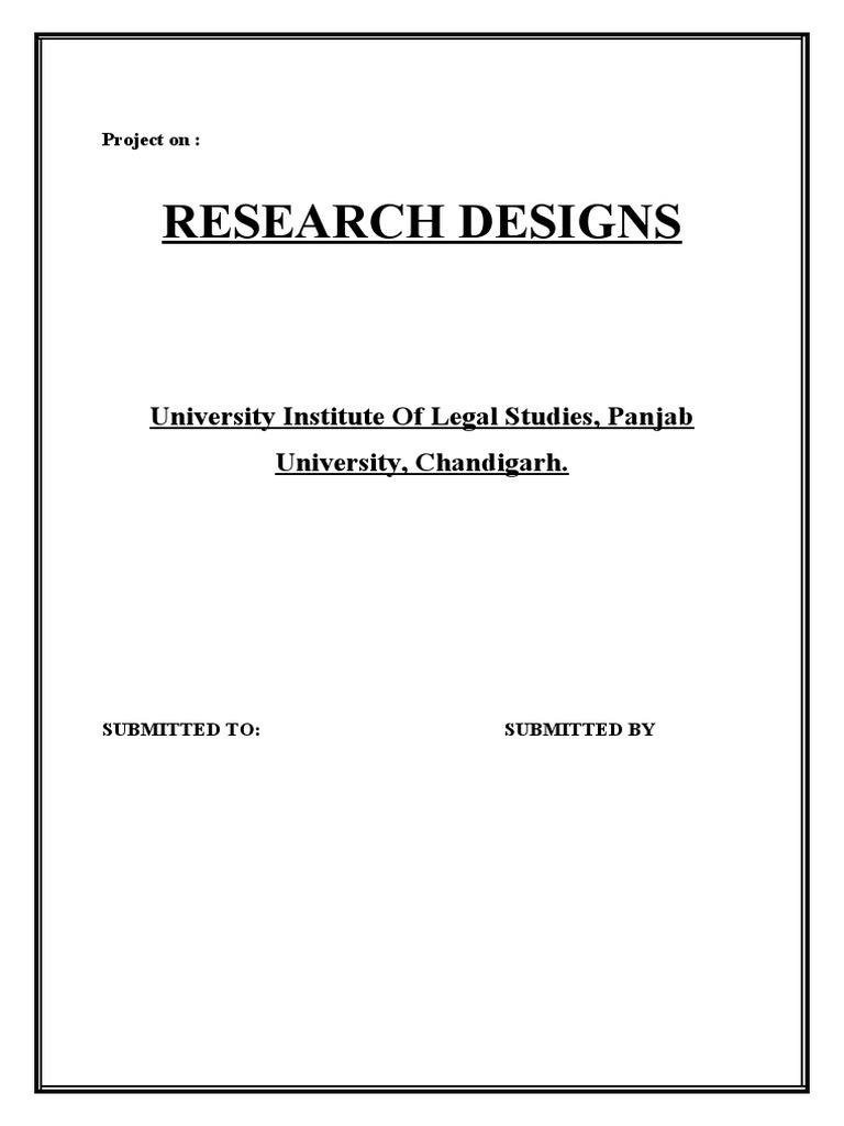 Understanding Research Designs in Legal Studies | PDF | Research Design ...