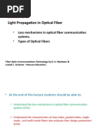 Light Propagation in Optical Fiber