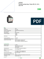 LRD32 Thermal Overload Relay Data Sheet
