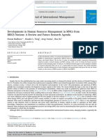 Journal of International Management: Pawan Budhwar, Rosalie L. Tung, Arup Varma, Hoa Do