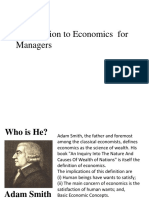 Introduction To Economics For Managers