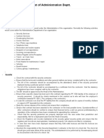 Internal Audit Checklist of Administration Deptt - PDF