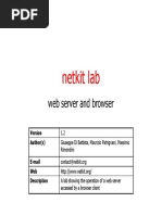 Netkit Lab: Web Server and Browser