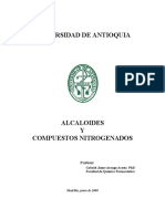 ALCALOIDES Y COMP NITROGENADOS UNAL  PhD Gabriel J Arango A