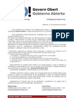 Carta de Presentación A Los Partidos Políticos