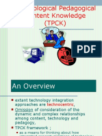 Technological Pedagogical Content Knowledge (TPCK)