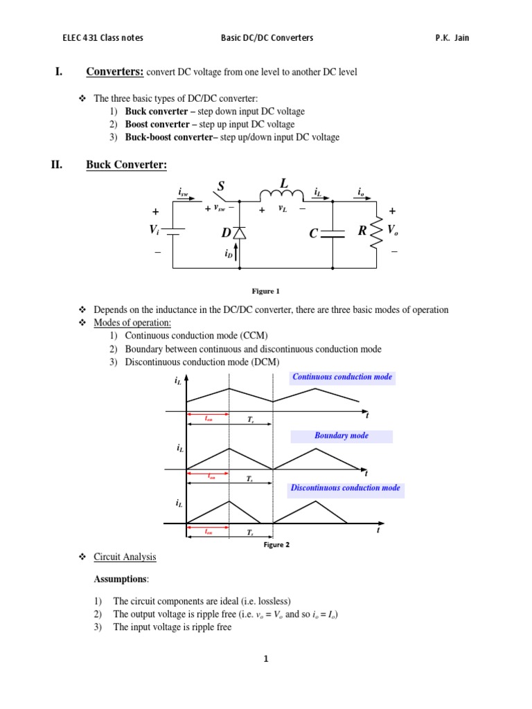 Buck Converter Operation Modes and Analysis | PDF | Electrical Engineering  | Electromagnetism
