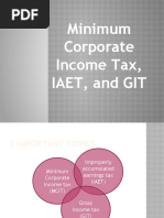 MCIT Journal Entry Guidelines | PDF | Gross Income | Tax Deduction