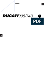 DUCATI 998 et 748 manuel utilisateur