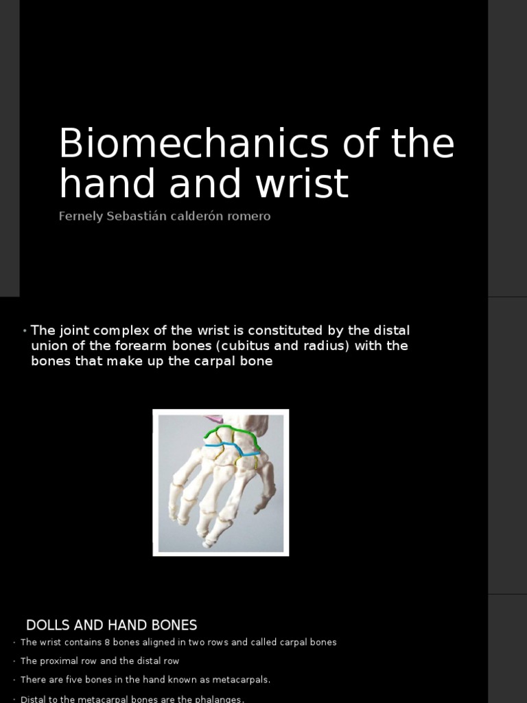 Hand and Wrist Biomechanics Guide | PDF