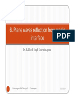 Plane Wave Reflectionfrom Media Interface PDF