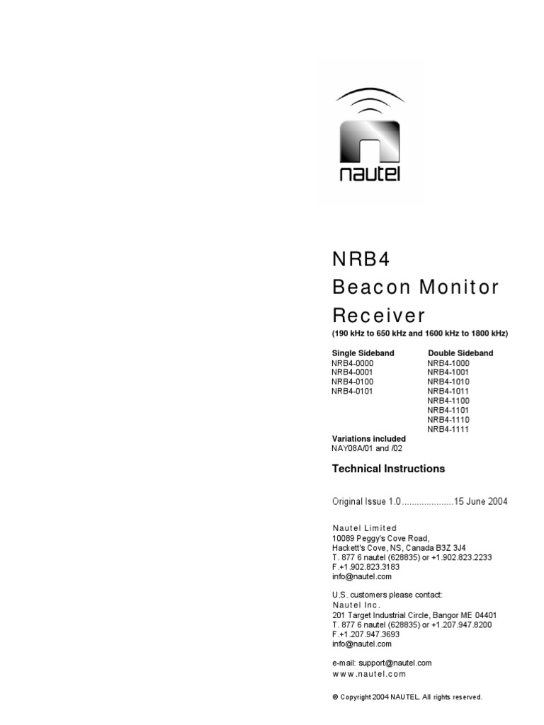 NHB NRB4 Tim 1.0 PDF | PDF | Amplifier | Detector (Radio)