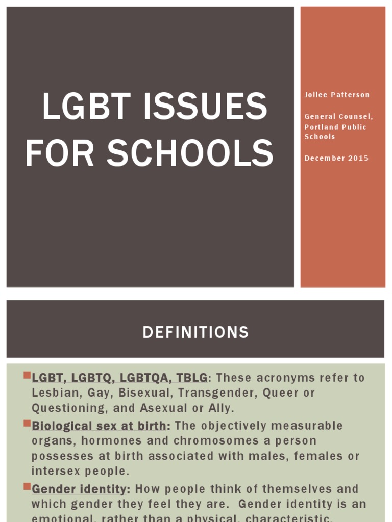 Understanding LGBT Issues in Schools | PDF | Lgbt | LGBTQIA+ Studies