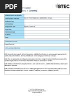 User Experience and Interface Design