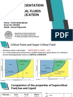 Super Critical Fluids and Its Application Seminar Presentation