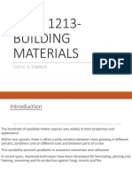 UEBE 1213-BUILDING MATERIALS TOPIC 3-TIMBER