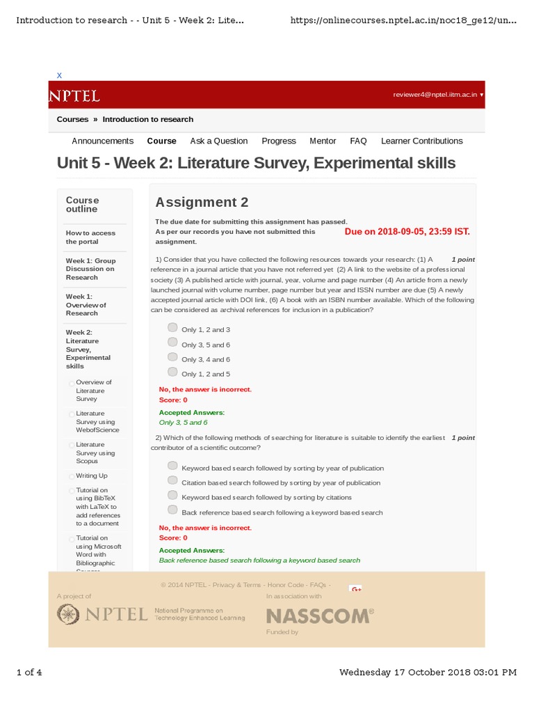 Unit 5 - Week 2: Literature Survey, Experimental Skills: Assignment 2 ...